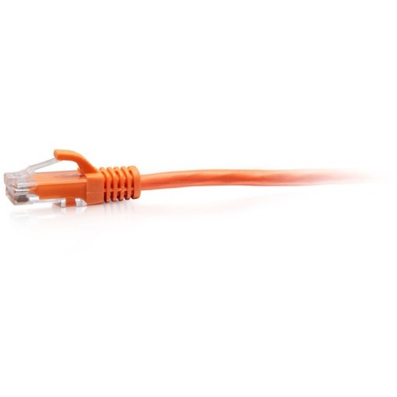 C2G 3ft Cat6a Snagless Unshielded (UTP) Slim Ethernet Cable - Cat6a Network Patch Cable - PoE - Orange - Image 2