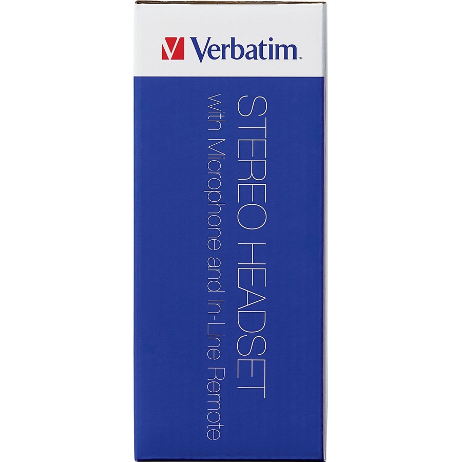 Verbatim Stereo Headset with Microphone and In-Line Remote - Image 6