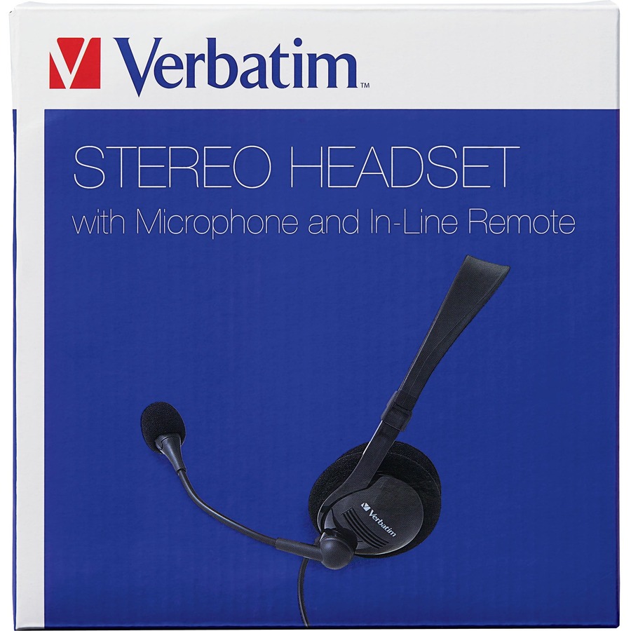 Verbatim Stereo Headset with Microphone and In-Line Remote - Image 7