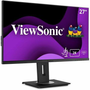 ViewSonic VG2755-2K 27 Inch IPS 1440p Monitor with USB C, HDMI, DisplayPort and 40 Degree Tilt Ergonomics for Home and Office