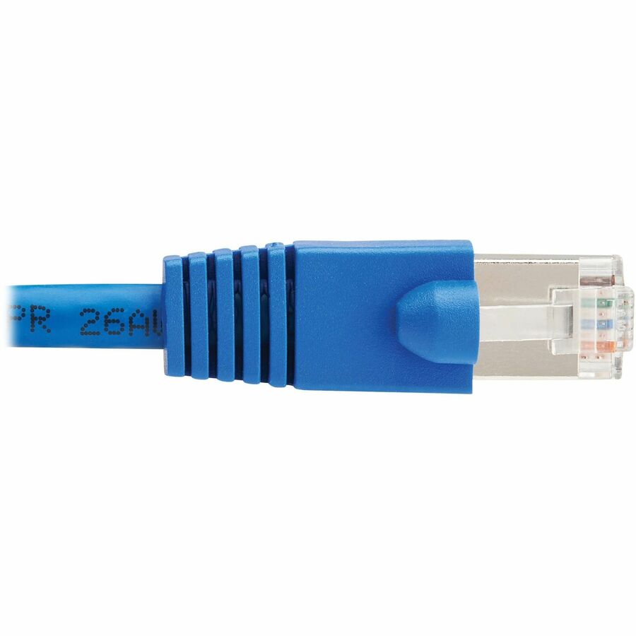 Eaton Tripp Lite Series Cat8 40G Snagless SSTP Ethernet Cable (RJ45 M/M), PoE, Blue, 6 ft. (1.8 m) - Image 2