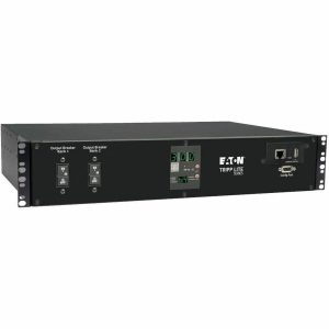 Eaton Tripp Lite Series 5.8kW Single-Phase Switched Automatic Transfer Switch PDU, Two 200-240V L6-30P Inputs, 16-C13 2-C19 & 1 L6-30R Outlet, 2U, TAA