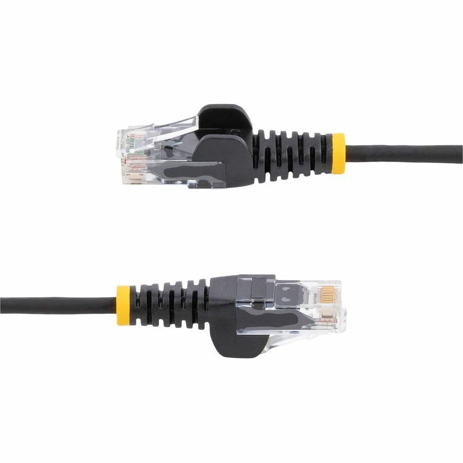 StarTech.com 5ft Black Slim CAT6 Ethernet Cable, Slim Snagless RJ45, UTP, LSZH, 28AWG Bare Copper, Slim Network Patch Cord, Fluke Tested - Image 3