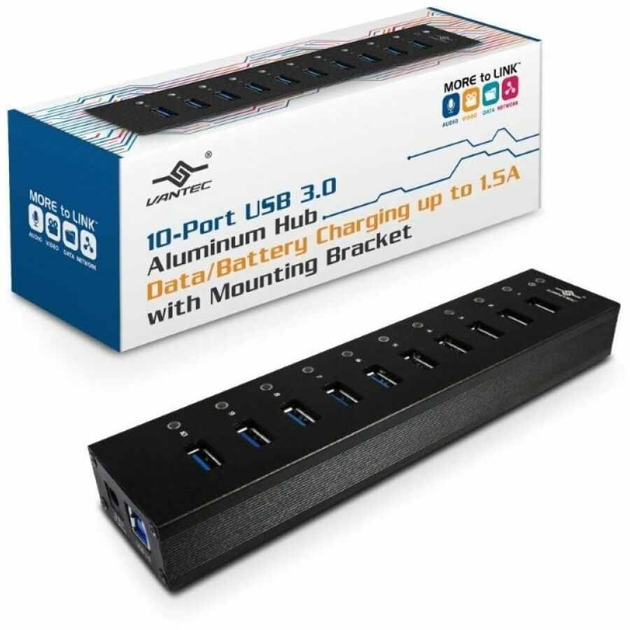 Vantec 10-Port USB 3.0 Aluminum Hub - Image 7