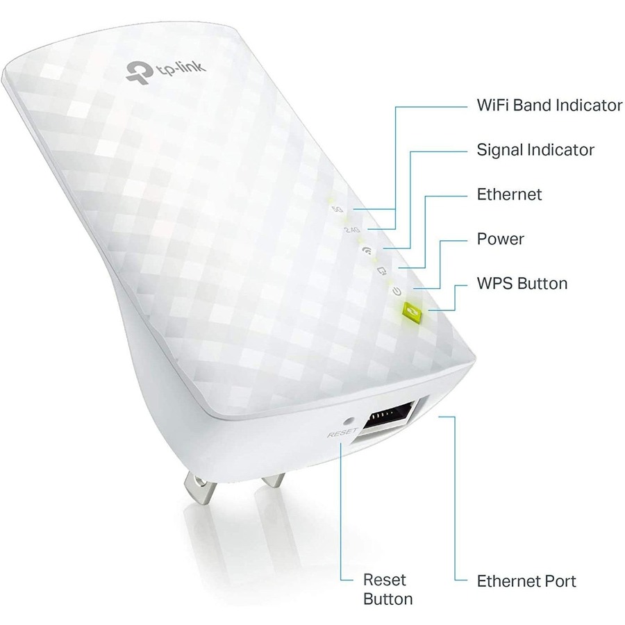 TP-Link RE220 - Dual Band IEEE 802.11ac 750 Mbit/s Wireless Range Extender - Image 8