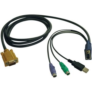 Eaton Tripp Lite Series USB/PS2 Combo Cable for NetDirector KVM Switches B020-U08/U16 and KVM B022-U16, 15 ft. (4.57 m)