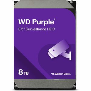 WD Purple WD85PURZ 8 TB Hard Drive - 3.5" Internal - SATA (SATA/600) - Conventional Magnetic Recording (CMR) Method