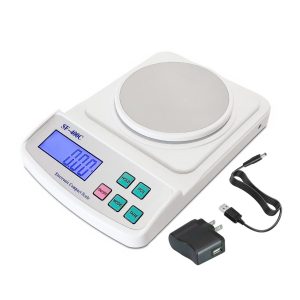 Ounce and Gram Scale 0.01g Accuracy Mass Balance Chemistry Digital Scale Electronic LCD Science Lab Laboratory Digital Scale   USB Charger and AC DC Adapter Included