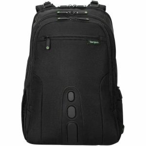 Targus Spruce EcoSmart TBB019US Carrying Case (Backpack) for 17" Notebook - Black, Green - TAA Compliant