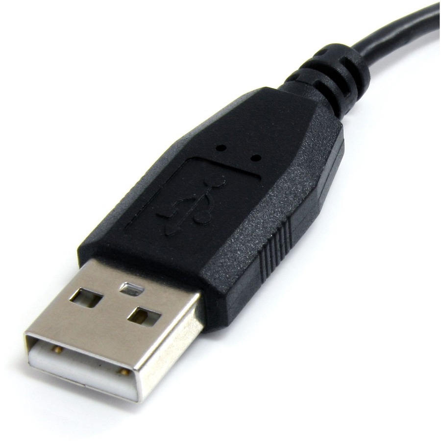 StarTech.com 1 ft Micro USB Cable - A to Left Angle Micro B - Image 3