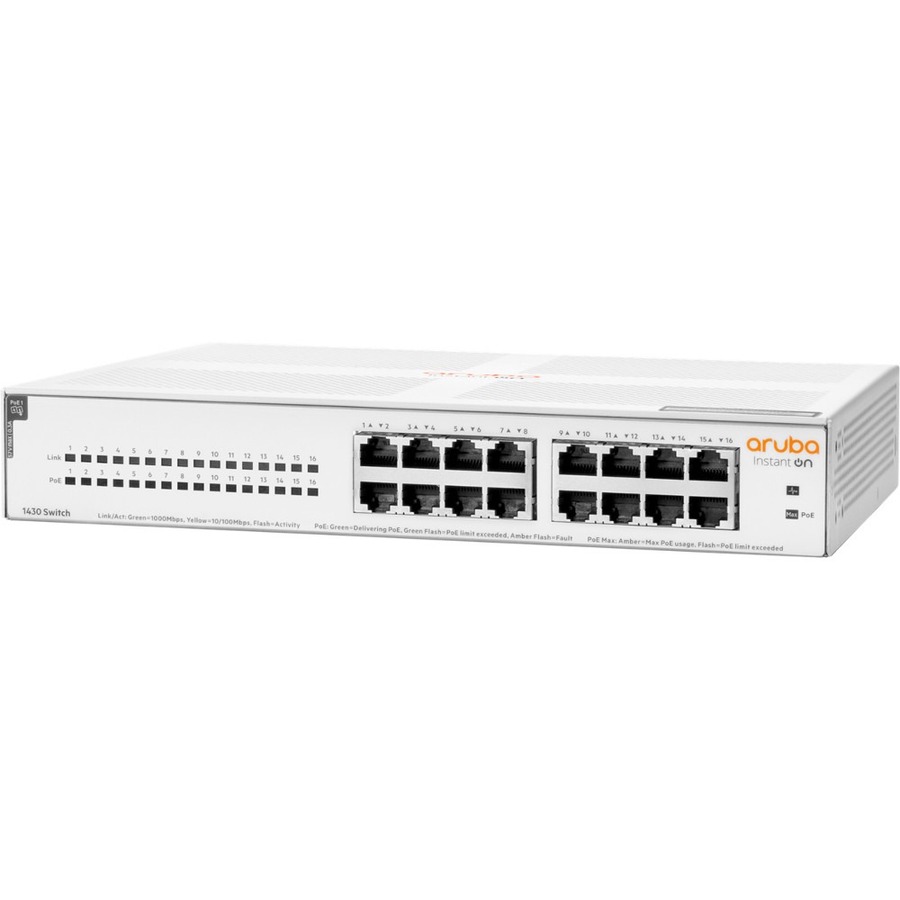 HPE Instant On 1430 16G Class4 PoE 124W Switch - Image 2