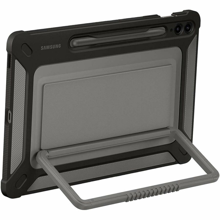 Samsung Rugged Carrying Case Samsung Galaxy Tab S9 FE+ Tablet, Stylus - Black - Image 2