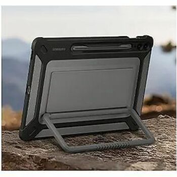 Samsung Rugged Carrying Case Samsung Galaxy Tab S9 FE+ Tablet, Stylus - Black - Image 7