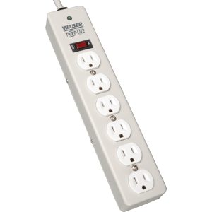 Eaton Tripp Lite Series Industrial Surge Protector, 6-Outlet, 6 ft. (1.8 m) Cord, 1050 Joules