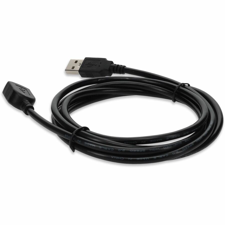 AddOn 15ft USB 2.0 (A) Male to Female Black Cable - Image 3