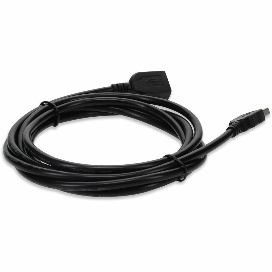 AddOn 15ft USB 2.0 (A) Male to Female Black Cable - Image 5