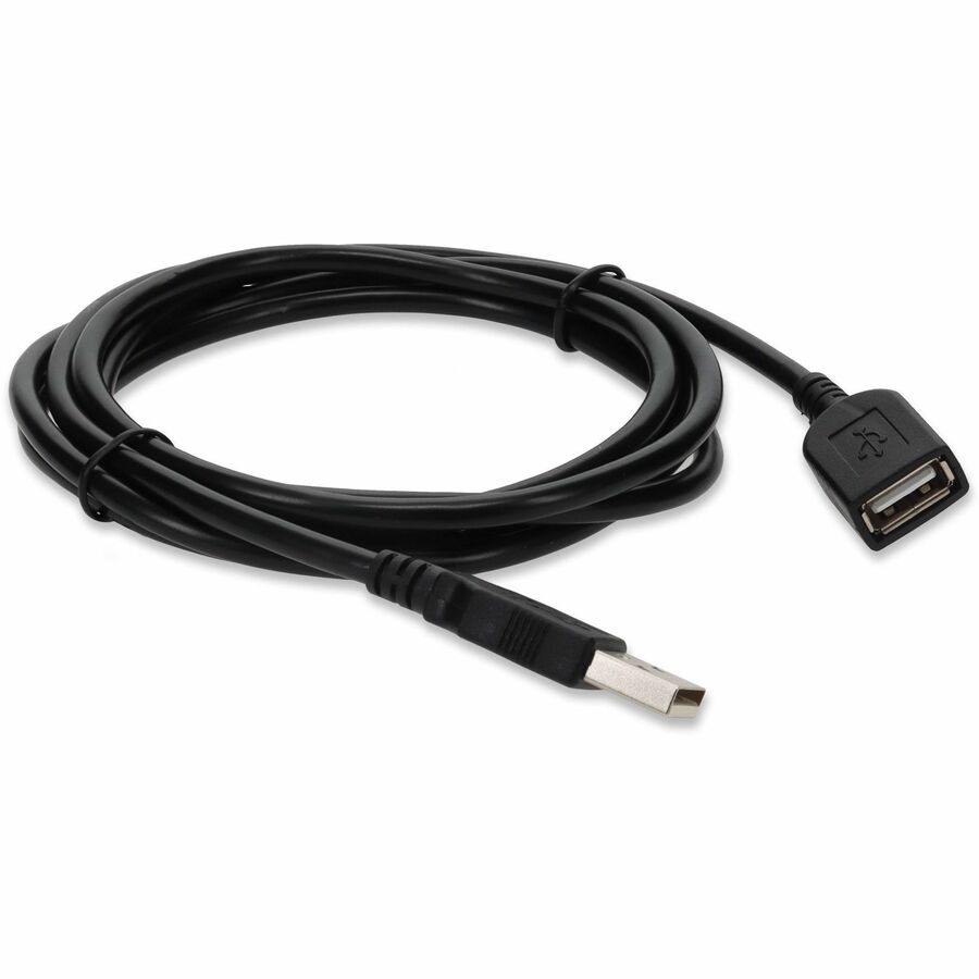 AddOn 15ft USB 2.0 (A) Male to Female Black Cable - Image 7