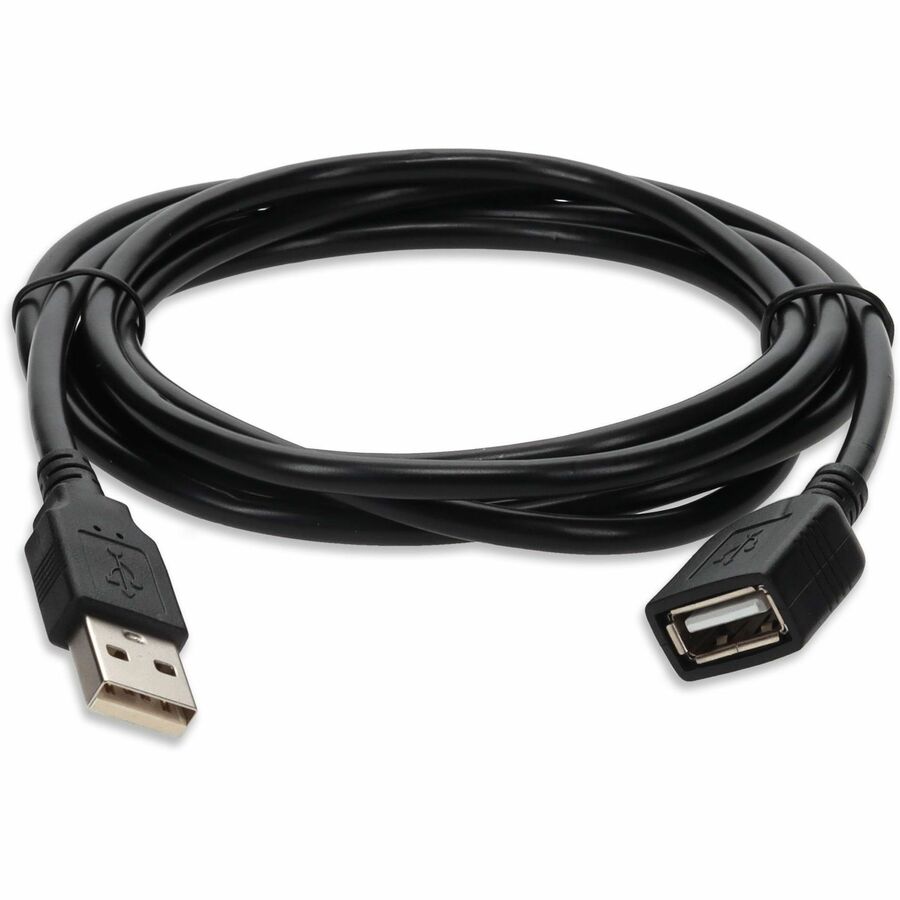 AddOn 15ft USB 2.0 (A) Male to Female Black Cable - Image 8