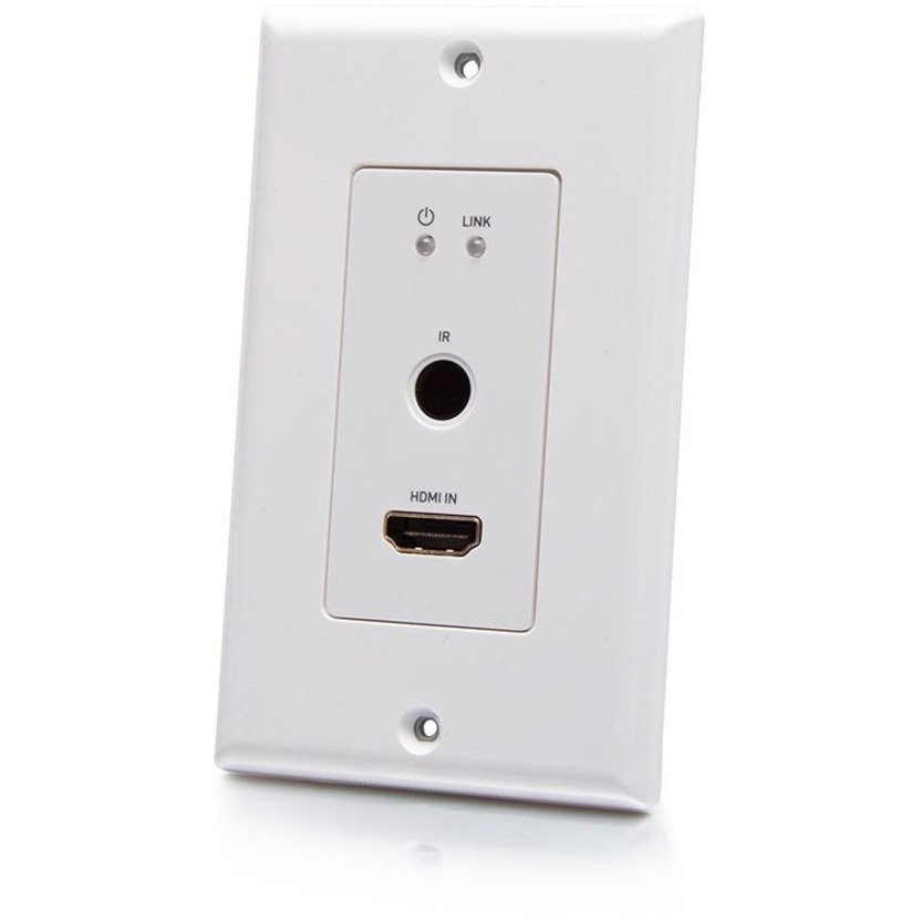 C2G 1-Gang HDMI HDBaseT Wall Plate Transmitter, RS232, IR over Cat Extender - Image 2