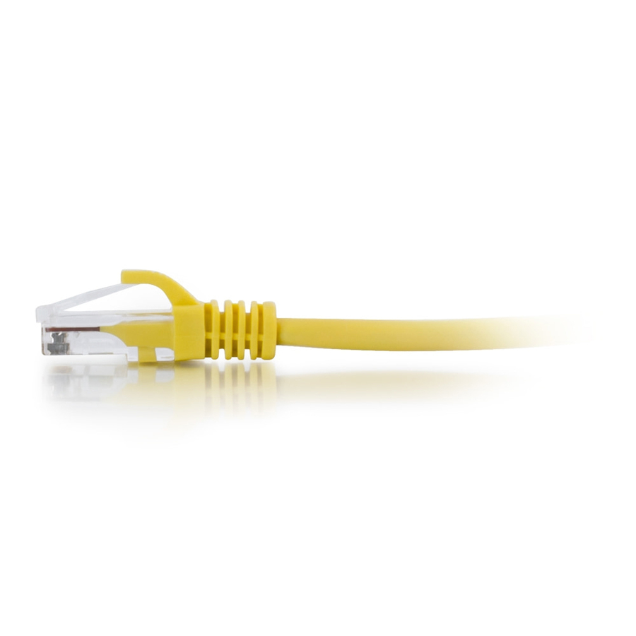 C2G 5ft Cat6a Snagless Unshielded (UTP) Ethernet Cable - Cat6a Network Patch Cable - PoE - Yellow - Image 4