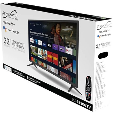 Supersonic SC-3250GTV 32" Smart LED-LCD TV - HDTV - Black - Image 2