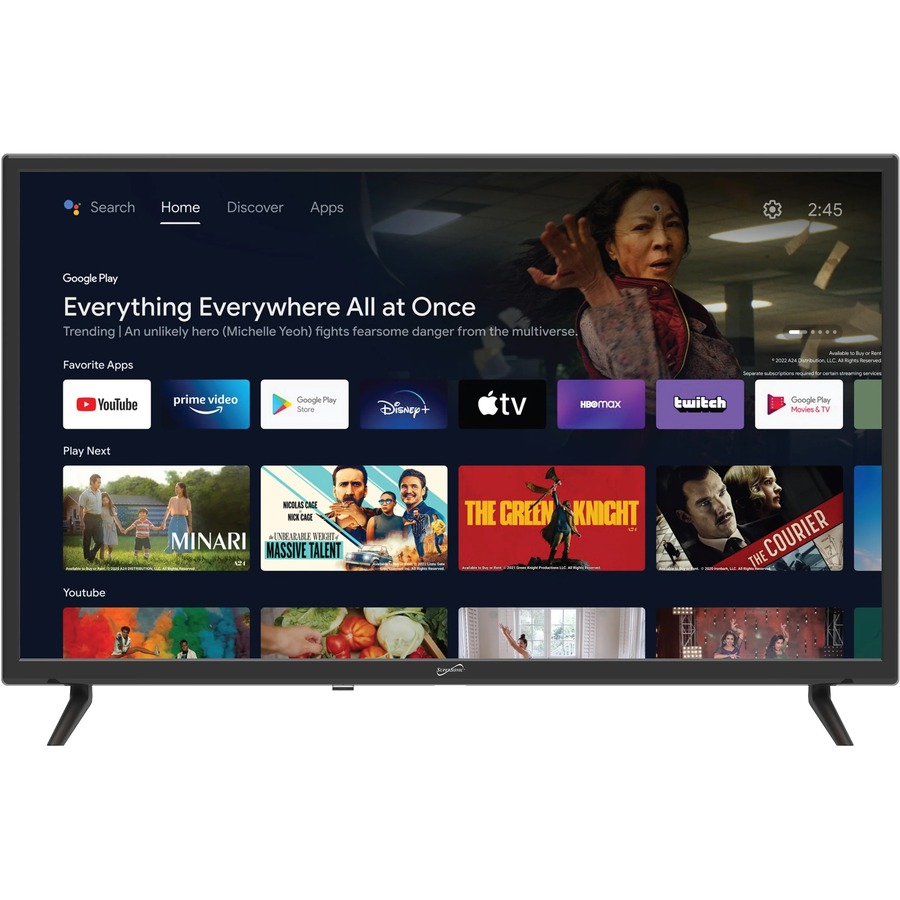Supersonic SC-3250GTV 32" Smart LED-LCD TV - HDTV - Black - Image 3
