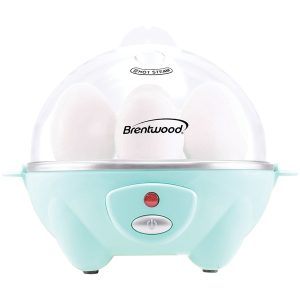 Brentwood TS-1045BL Electric Egg Cooker with Auto Shutoff (Blue)