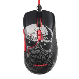 Subsonic SA5612-IM1 Wired Ergonomic Optical Gaming Mouse with Scroll Wheel, 7 Programmable Buttons, 7200 DPI, for PC (IRON MAIDEN)