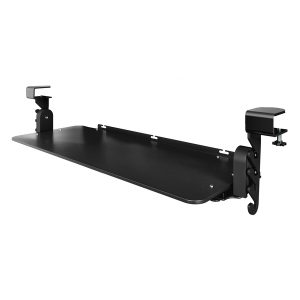 Uncaged Ergonomics KT4-b KT4 Clamp-on Under-Desk Slide-Out Ergonomic Keyboard Tray, Black