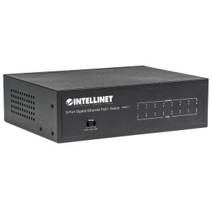 Intellinet Network Solutions 561204 60-Watt 8-Port Gigabit Ethernet PoE+ Switch