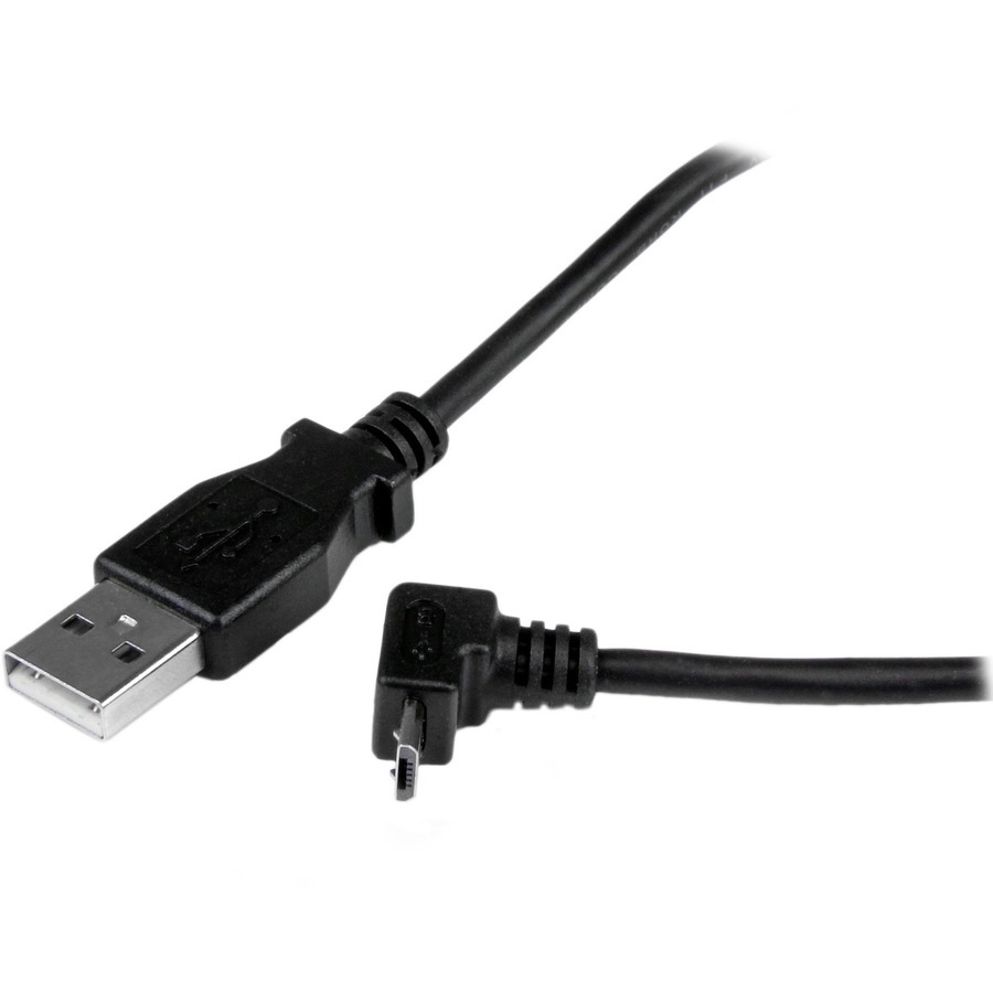 StarTech.com 1m Micro USB Cable - A to Up Angle Micro B - Image 2