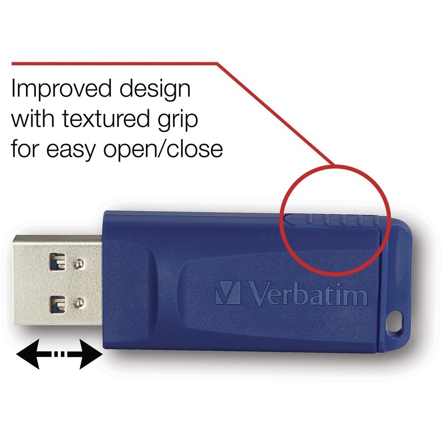 8GB USB Flash Drive - Blue - Image 2