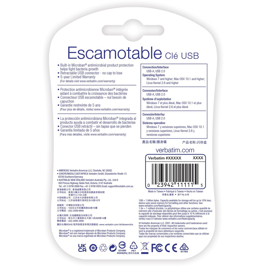 8GB USB Flash Drive - Blue - Image 8