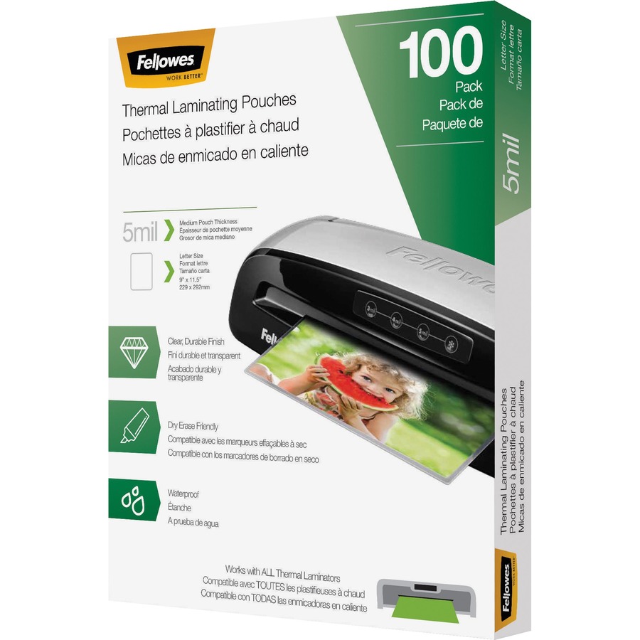 Fellowes Letter-Size Thermal Laminating Pouches - Image 11