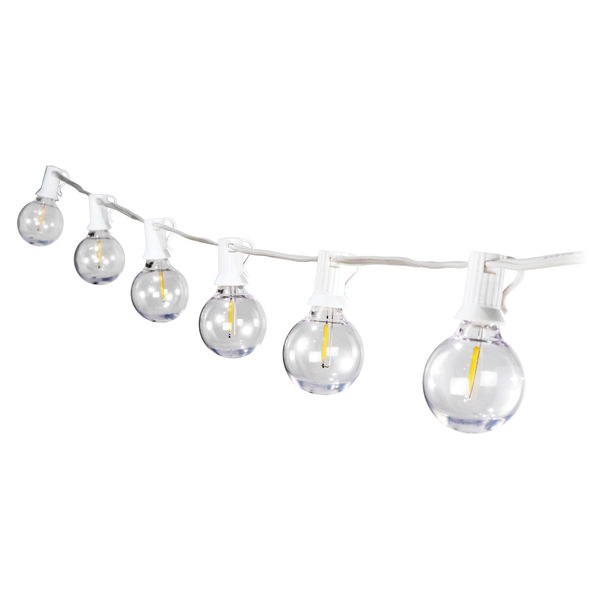 IYN Stands 32431 G40 LED Bistro-Style String Lights (White)