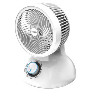 Brentwood Kool Zone F-650MW 6-In. 3-Speed Oscillating Air Circulator Desktop Fan, F-650MW