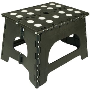 Range Kleen SS1B 1-Step Folding Step Stool, Black