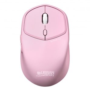Urban Factory OBM03UF ONLEE COLOR Wireless 1600 DPI Ambidextrous Mouse, 6 Buttons, Bluetooth (Light Pink)