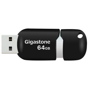 Gigastone GS-Z64GCNBL-R USB 2.0 Capless Flash Drive, 64 GB