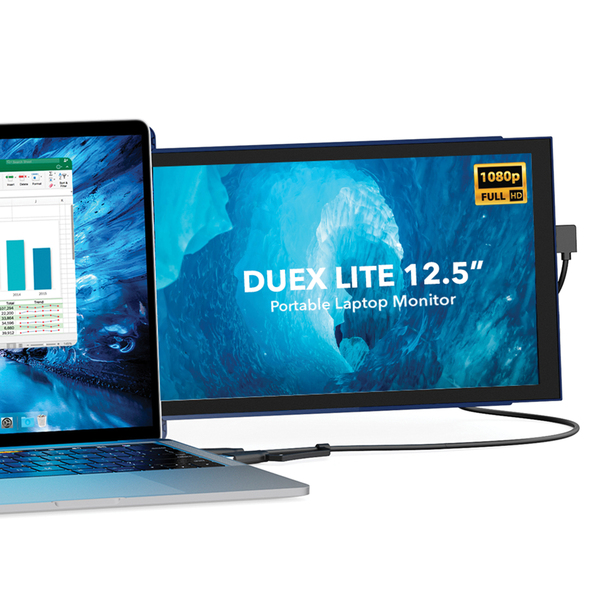Mobile Pixels Duex Lite Navy Refurb Refurbished DUEX Lite 12.5-In. IPS LCD Slide-out Display for Laptops (Set Sail Blue)