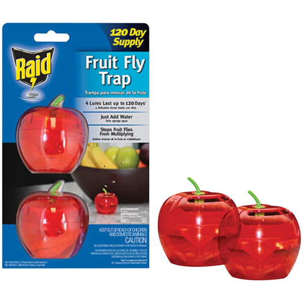 Raid 2PK-FFTA-RAID Apple Fruit Fly Trap (2 Pack)
