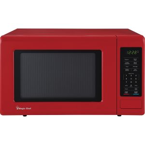 Magic Chef MC99MR 0.9-Cu. Ft. 900-Watt Countertop Digital Touch Microwave (Red)