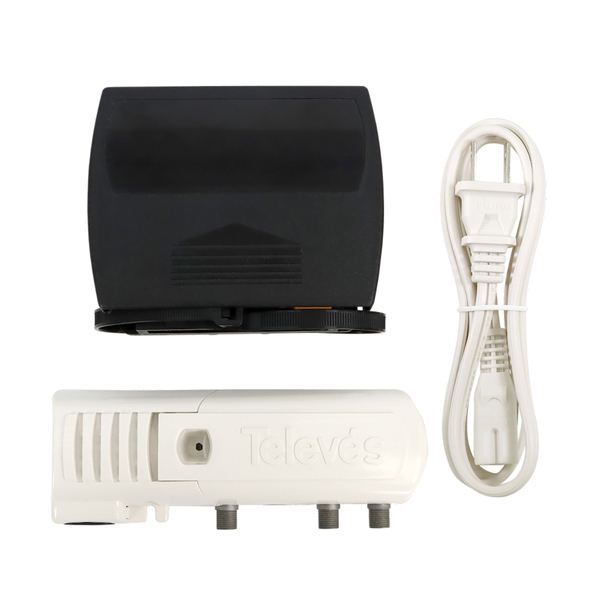 Televes 560483 2-Input TForce Mast Amplifier with BOSS-Tech and "F" Power Supply Unit