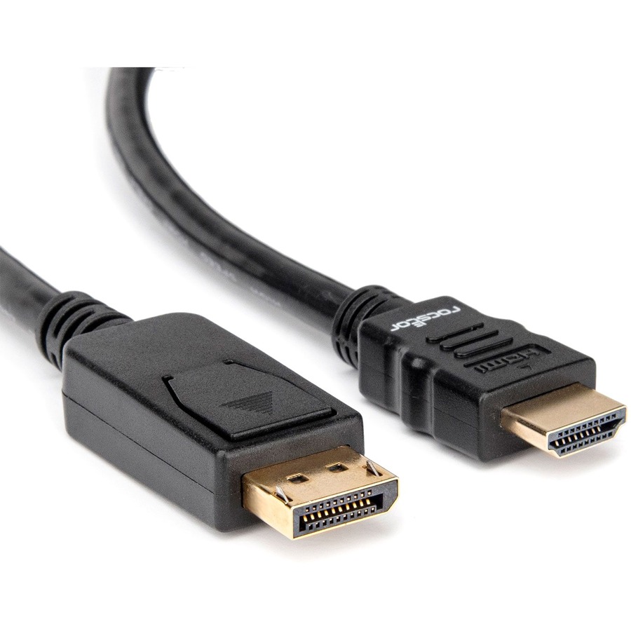 Rocstor Premium DisplayPort to HDMI Converter Cable - 6 ft - 4K - 1 Pack - Image 3