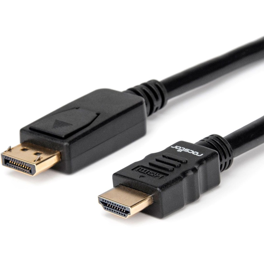 Rocstor Premium DisplayPort to HDMI Converter Cable - 6 ft - 4K - 1 Pack - Image 4