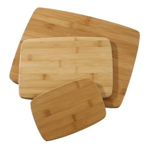 Farberware 5070344 Classic Bamboo Cutting Board Set, 3 Pack