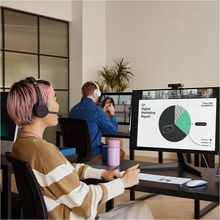 Cisco Dual-Ear, Carbon Black Headset Bundle - Image 3