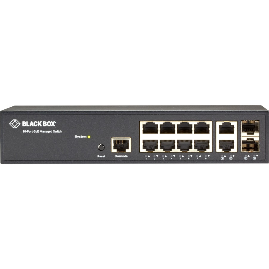 Black Box Gigabit Managed Ethernet Switch - 10-Ports - Image 3