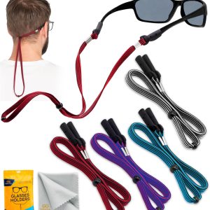 SIGONNA Eye Glasses Holder Around Neck - 4 Glasses Straps for Men Women - Glasses Holder Strap Retainer