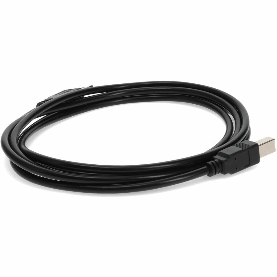 AddOn 6ft HP Q6264A Compatible USB 2.0 (A) Male to USB 2.0 (B) Male Black Cable - Image 5